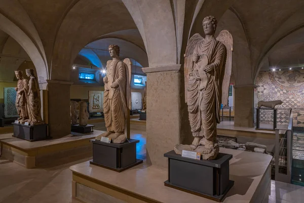 2021年9月25日 意大利帕尔马 意大利帕尔马教区博物馆内的雕塑 — 图库照片