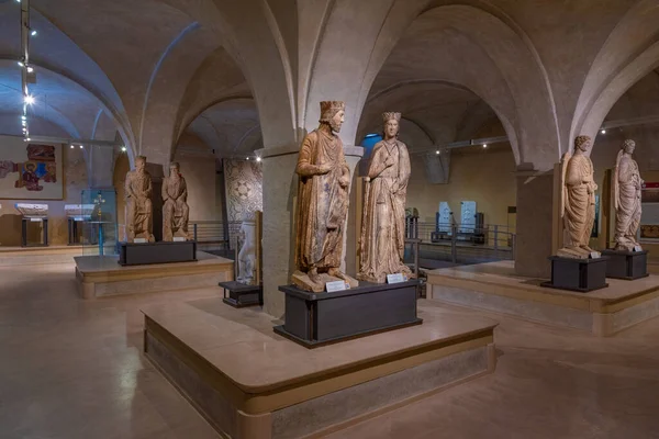 2021年9月25日 意大利帕尔马 意大利帕尔马教区博物馆内的雕塑 — 图库照片