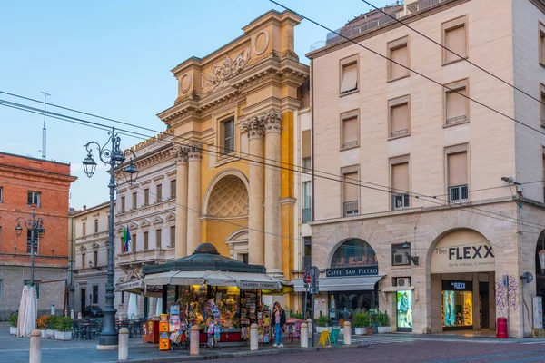 Parma Olaszország 2021 Szeptember Napkelte Piazza Giuseppe Garibaldi Felett Olasz — Stock Fotó