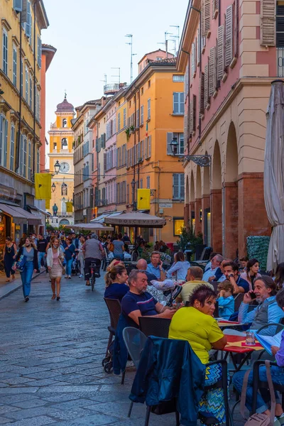 Parma Italien September 2021 Smal Gata Centrala Italienska Parma — Stockfoto