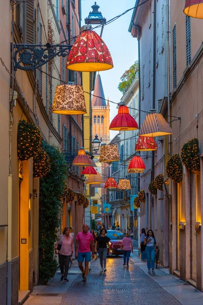 Parma Italy September 2021 Narrow Street Center Italian Town Parma — ストック写真