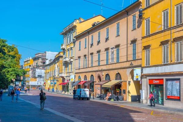 Parma Italien September 2021 Schmale Straße Zentrum Der Italienischen Stadt — Stockfoto