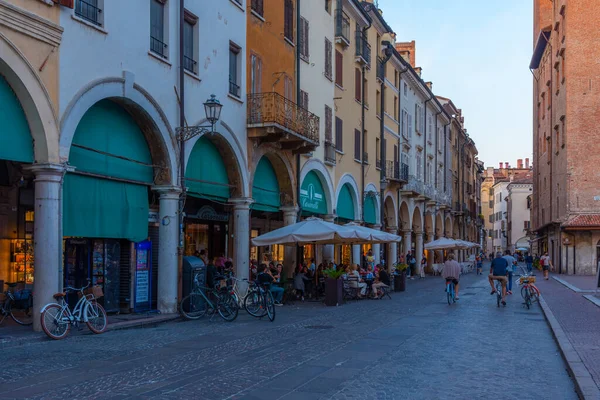 Mantua Italien September 2021 Smal Gata Centrum Den Italienska Staden — Stockfoto
