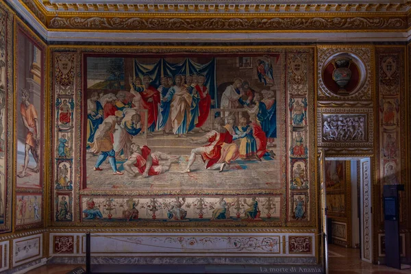 Mantua Italien September 2021 Tapeter Inuti Palazzo Ducale Den Italienska — Stockfoto