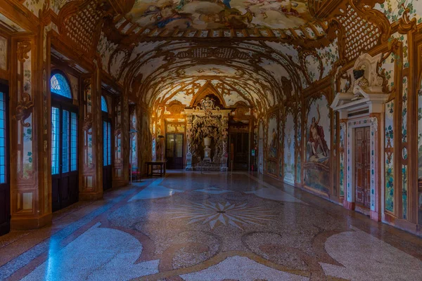 Мантуя Італія Вересня 2021 Року Зал Всередині Палаццо Дукале Італійському — стокове фото