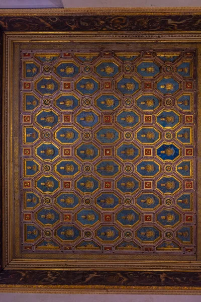 Mantua Itálie Září 2021 Strop Uvnitř Palazzo Ducale Italském Městě — Stock fotografie