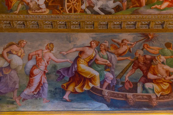 2021年9月23日 意大利曼图阿 意大利Mantua镇Ducale宫的天花板 — 图库照片