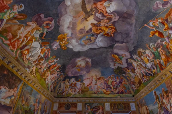 Mantua Italy September 2021 Ceiling Palazzo Ducale Italian Town Mantua — 스톡 사진