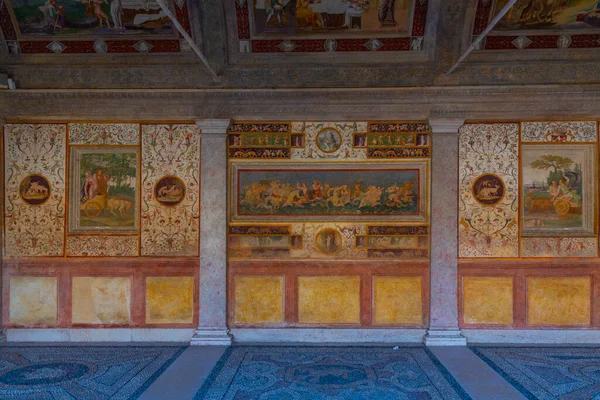 Mantua Talya Eylül 2021 Talyan Kenti Mantua Daki Palazzo Freskler — Stok fotoğraf