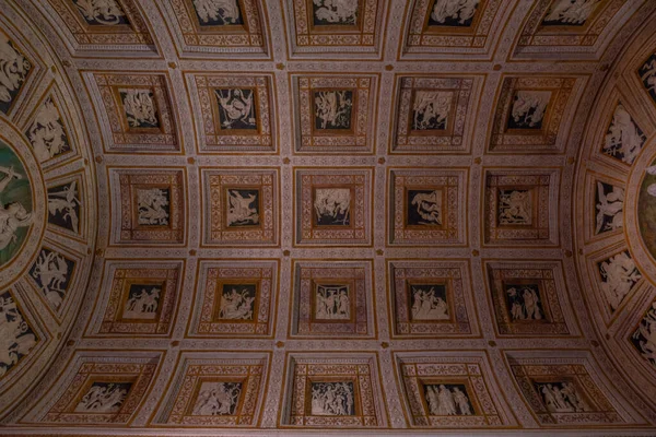 Mantoue Italie Septembre 2021 Plafond Intérieur Palazzo Dans Ville Italienne — Photo