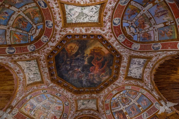 Mantua Italië September 2021 Kamer Van Arenden Het Palazzo Italiaanse — Stockfoto