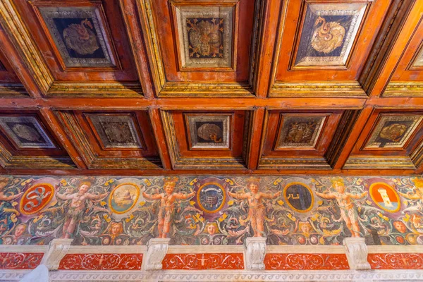 Mantua Italy September 2021 Ceiling Palazzo Italian Town Mantua — 스톡 사진