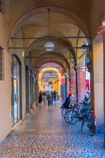 Modena Italië September 2021 Arcade Het Centrum Van Italiaanse Stad — Stockfoto