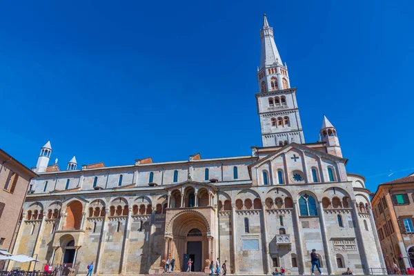 Modena Italy September 2021 Cathedral Modena Ghirlandina Tower Italy — ストック写真