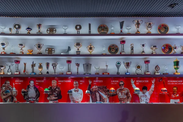 Maranello Italia September 2021 Piala Dari Kompetisi Dalam Museo Ferrari — Stok Foto