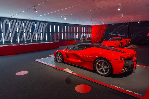 Maranello Italien September 2021 Ferrari Superbilar Inne Museet Ferrari Maranello — Stockfoto