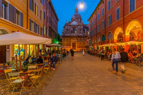 Modena Italien September 2021 Solnedgång Över Chiesa Della Madonna Del — Stockfoto