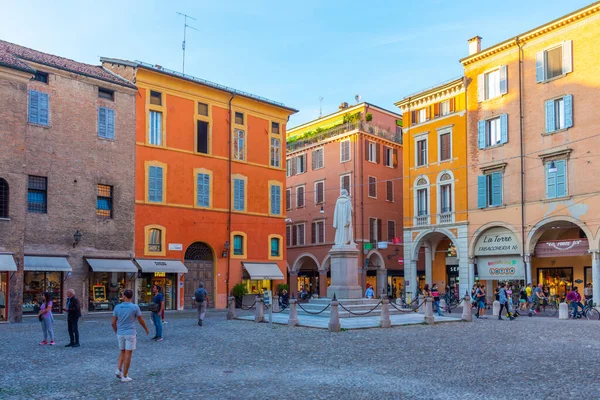 Modena Itália Setembro 2021 Piazza Della Torre Cidade Italiana Modena — Fotografia de Stock