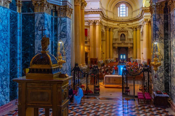 Bolonia Italia Septiembre 2021 Interior Del Santuario Virgen San Luca —  Fotos de Stock