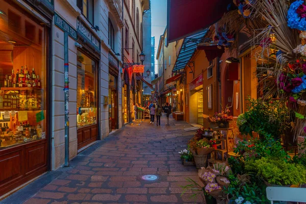 Bologna Italien September 2021 Nachtleben Der Altstadt Von Bologna Italien — Stockfoto