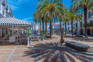 Zafra, İspanya, 20 Mayıs 2021: İspanyol şehri Zafra Grande