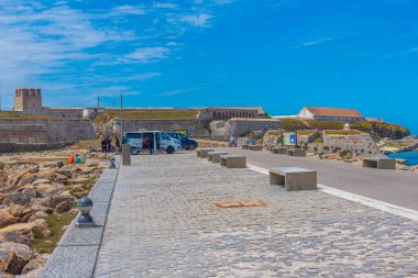 Tarifa, İspanya, 23 Mayıs 2021: İspanya 'daki Tarifa Adası' ndaki kale