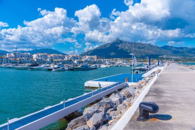 Marbella, İspanya, 23 Mayıs 2021 Marina Puerto Banus İspanya