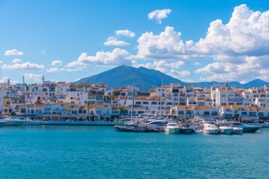 Marbella, İspanya, 23 Mayıs 2021 Marina Puerto Banus İspanya