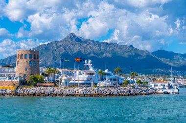 Marbella, İspanya, 23 Mayıs 2021 Marina Puerto Banus İspanya