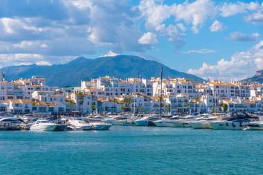 Marbella, İspanya, 23 Mayıs 2021 Marina Puerto Banus İspanya