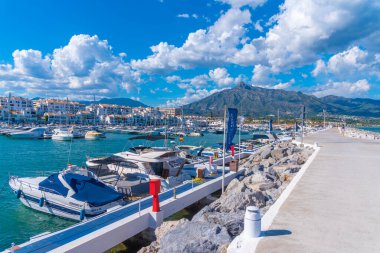 Marbella, İspanya, 23 Mayıs 2021 Marina Puerto Banus İspanya