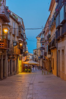 Ubeda, İspanya, 25 Mayıs 2021: Eski İspanyol şehri Ubeda 'da sokak