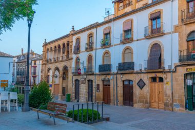 Ubeda, İspanya, 26 Mayıs 2021: Eski İspanyol şehri Ubeda 'da sokak