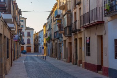 Ubeda, İspanya, 26 Mayıs 2021: Eski İspanyol şehri Ubeda 'da sokak