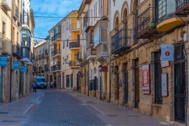 Ubeda, İspanya, 26 Mayıs 2021: Eski İspanyol şehri Ubeda 'da sokak