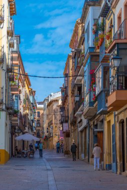 Ubeda, İspanya, 26 Mayıs 2021: Eski İspanyol şehri Ubeda 'da sokak
