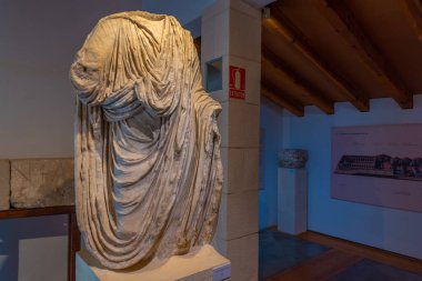 Segobriga, İspanya, 27 Mayıs 2021: İspanya 'daki Segobriga Müzesi