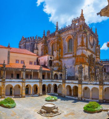 Tomar, Portekiz, 22 Haziran 2021: Tomar, Portekiz 'deki İsa Manastırı