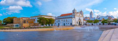 Lagos, Portekiz, 19 Haziran 2021: Portekiz 'in Lagos kasabasındaki Santa Maria kilisesi