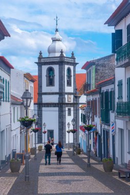 Velas, Portekiz, 25 Haziran 2021: Eski Velas kasabası, Sao Jorge, Portekiz.