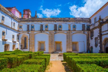 Tomar, Portekiz, 22 Haziran 2021: Tomar, Portekiz 'deki İsa Manastırı.