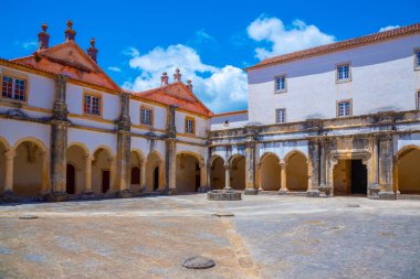 Tomar, Portekiz, 22 Haziran 2021: Tomar, Portekiz 'deki İsa Manastırı.