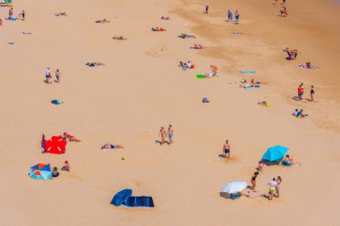 Portimao, Portekiz, 19 Haziran 2021: Portekiz 'de Praia da Rocha manzarası.