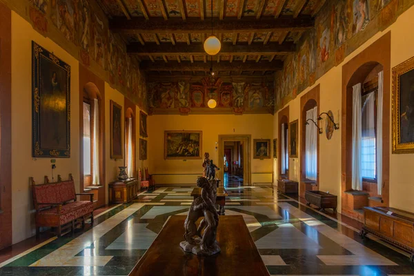 Болонья Італія Вересня 2021 Року Палата Палаццо Комунале Італійському Місті — стокове фото