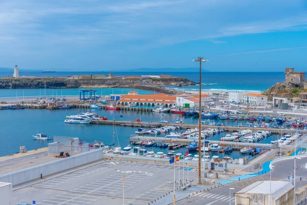 Tarifa Cádiz Mayo 2021 Vista Aérea Del Puerto Tarifa Cádiz — Foto de Stock