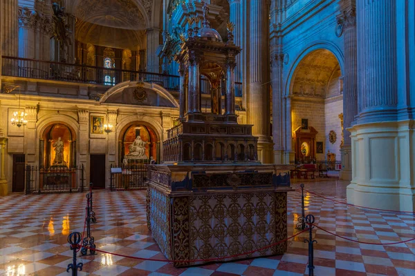 Малага Іспанія Травня 2021 Року Всередині Собору Іспанському Місті Малага — стокове фото