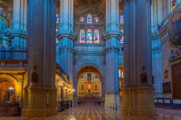 Málaga España Mayo 2021 Interior Catedral Ciudad Española Málaga —  Fotos de Stock