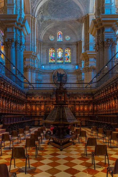 Malaga Spain May 2021 Interior Cathedral Spanish Town Malaga — 스톡 사진