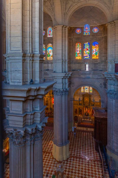 Malaga Španělsko Května 2021 Interiér Katedrály Španělském Městě Malaga — Stock fotografie