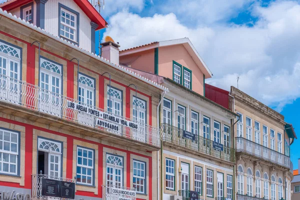 Chaves Portugal Juli 2021 Smalle Straat Het Oude Centrum Van — Stockfoto